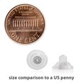 thumbnail image 2 of Universal EZback Earring Backs Soft Clear Silicone and Sterling Silver Medium 1 Pair, 2 of 6