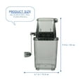 thumbnail image 2 of AMERTEER Portable Hand Crank Ice Crusher Chopper Manual Ice Grinder Home Kitchen Tool, 2 of 6
