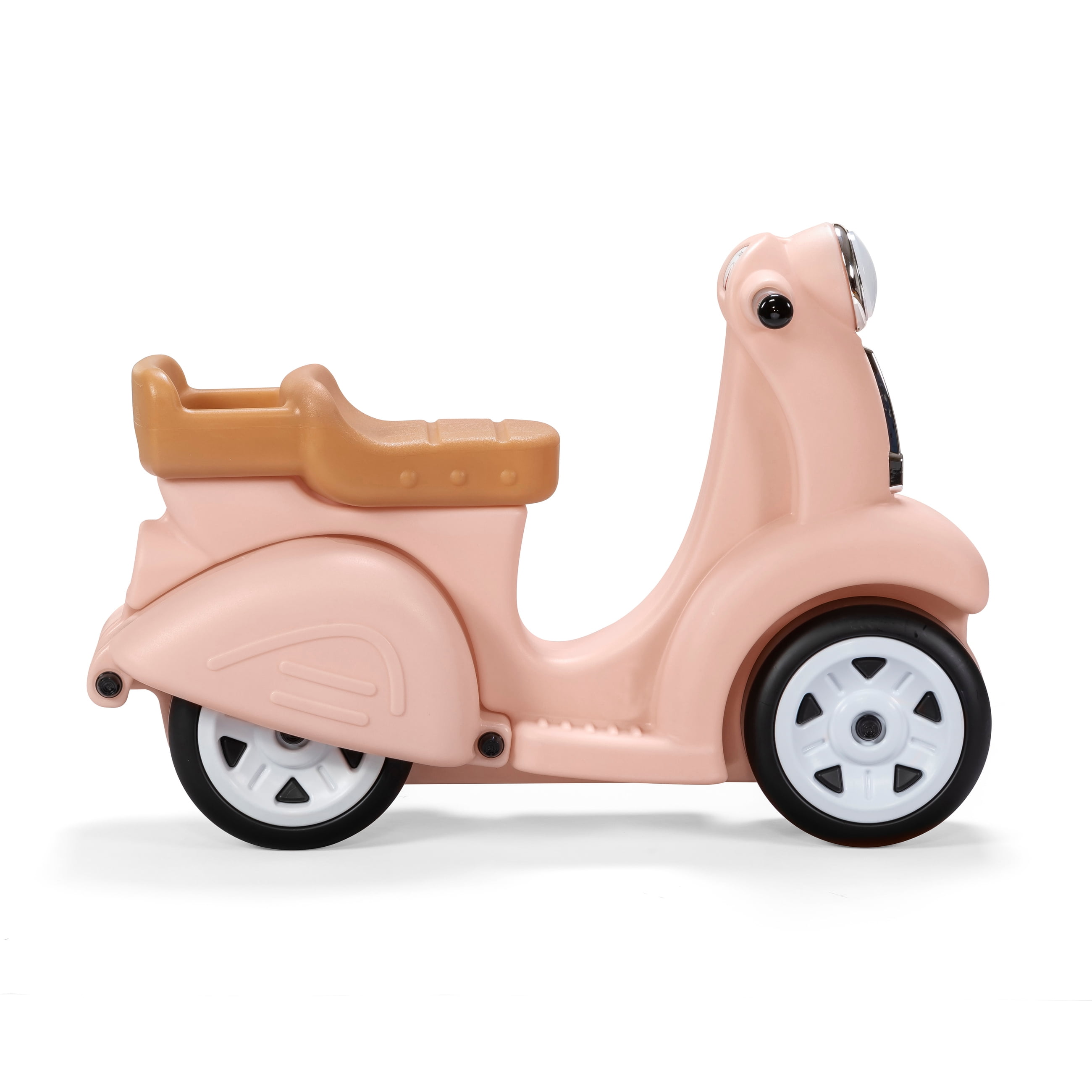Step2 Ride Along Rose Pink Scooter Plastic Toddler Foot-to-Floor Riding Toy for Ages 18M-4Y