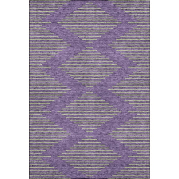 Dalyn Rugs Premium Machine Washable Mayfield AMF1017 Purple 8' x 10' Rug
