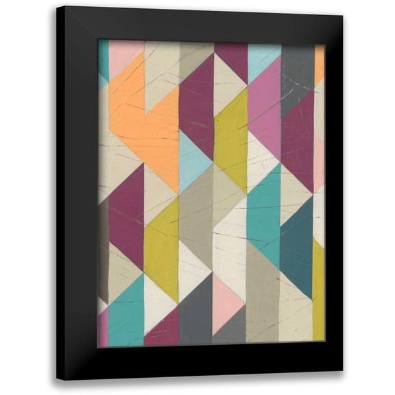 Vess, June Erica 12x14 Black Modern Framed Museum Art Print Titled - Confetti Prism IV