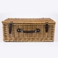 thumbnail image 3 of Picnic Time Newbury Picnic Basket for 4, Navy Blue & Burgundy Plaid Pattern, 3 of 5
