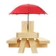 thumbnail image 1 of Comedero para ardillas mesa de picnic duradera para ardillas resistente a los arañazos decorativa de madera gruesa para animales pequeños para parques ANGGREK Otros, 1 of 7