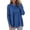 Blue, variant on WREESH Womens Fashion Tunic Top Turtleneck Solid Color Pullover Regular Fit Long Sleeve Tops High Neck Top Blouse Dark Gray