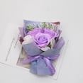 thumbnail image 5 of Small Roses Bouquet Artificial Flower - Preserved Flower Gift for Mothers - 4.3" Unique Gifts Valentine's Day,Mother's Day,Thanksgiving,Birthday,Anniversary,Artificial Flowers(Purple), 5 of 7