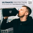 thumbnail image 6 of THE GYM KEG 74oz Half Gallon Water Bottle with Carry Handle, Leakproof, Eco-friendly, Tritan BPA Free Plastic (Stealth Black), 6 of 9