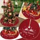 thumbnail image 2 of Decoraciones navideñas 98 cm Faldón para árbol de Navidad bordado a máquina con letras, 2 of 8