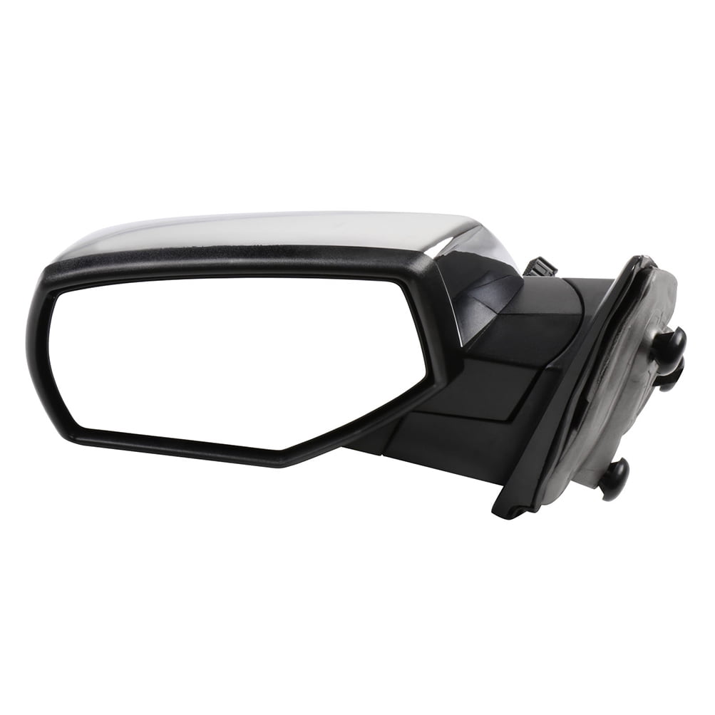ECCPP Driver Side Mirrors, Power Heated Left Rear View Mirrors Chrome fit 2014 2015 2016 2017 For Chevy Silverado 1500 For GMC Sierra 1500