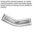 thumbnail image 6 of Unique Bargains 2pcs OD 3" Leg Length 4" Universal Car Aluminum Alloy Tube Intercooler Pipe 45 Degree Bend Elbow, 6 of 6
