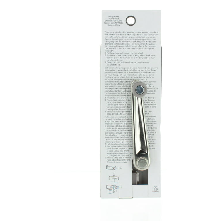 Swing-A-Way Magnetic Wall Can Opener, White