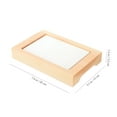 thumbnail image 4 of HOMEMAXS Khaki Plastic Seafood Preservation Plate for Storage Reusable Sushi Serving Platter 12.5x8.5 Inches, 4 of 6