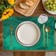 thumbnail image 4 of Green Marble Placemats Set of 6, Modern Farmhouse Gradient Abstract Fluid Art Placemats for Dining Table, Place Mats for Kitchen Tabletop, Waterproof Wipeable Dining Table Mats Set, 4 of 9