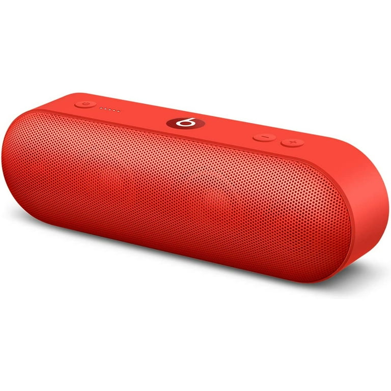 Restored Beats Pill Plus Portable Wireless Speaker Stereo Bluetooth 3 lb Red Refurbished