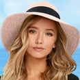 thumbnail image 6 of Under $1 PEONAVET Sun Hat Women's Straw Beach Hat Summer Hat Folding Sun Hat Travel Sun Hat Sun Protection, 6 of 6