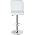 thumbnail image 2 of ZenSports Set of 2 Height Adjustable Swivel Bar Stool PU Leather Kitchen Counter Stool W/Back, White, 2 of 8
