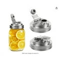 thumbnail image 2 of Uinagy Bouchons de Pots en Acier Inoxydable Mason, 2 of 7