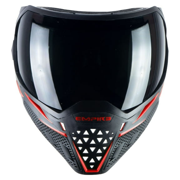 Empire EVS Paintball Goggle Mask with Dual Thermal Ninja Lens, Black and Red