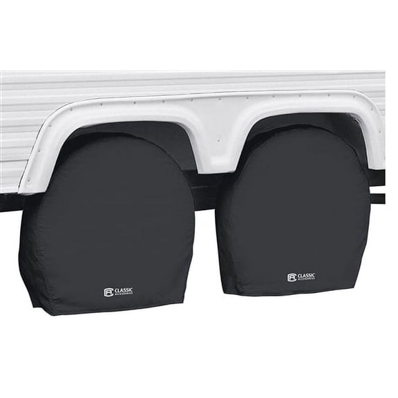 Classic Accessories 80-238-160402-00 Rv Wheel Covers - Black - 27" - 30"