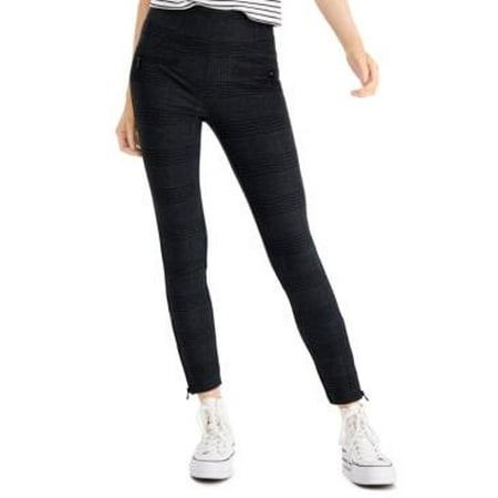 MSRP $44 Rewash High-Waist Plaid Zipper-Detail Ponte Leggings Size XS NWOT