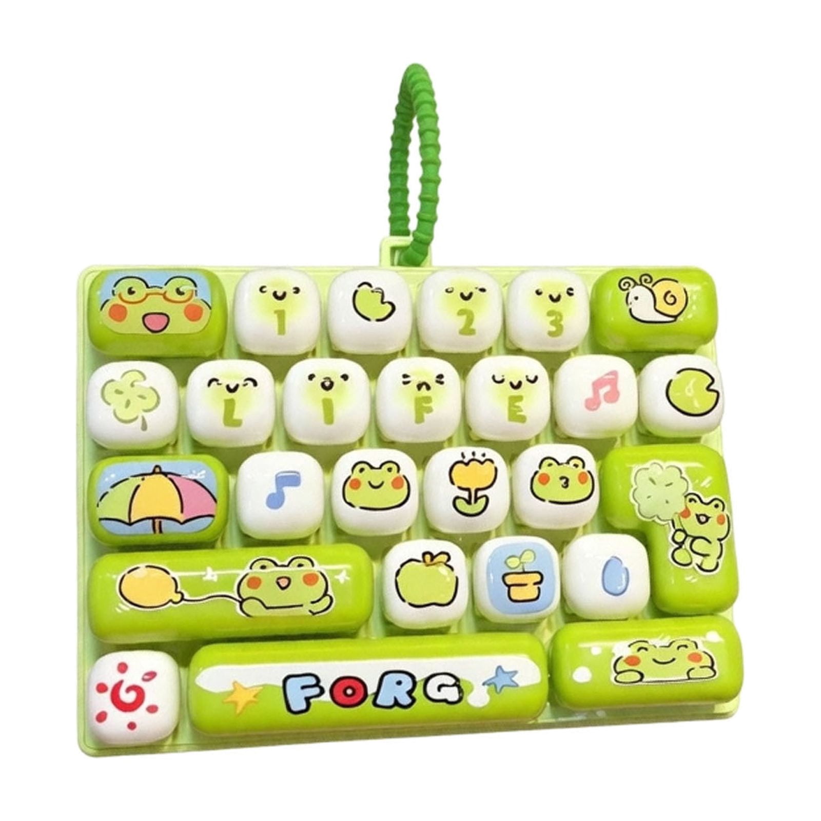 Keyboard Fidget Keychain 4 Keys Decompression Toys with No