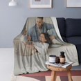 thumbnail image 3 of Custom Blanket with Photos Personalized Text Customized Blanket for Valentine's Day Gift for Husband Wife Girlfriend Boyfriend Father Mother's Day Christmas (1 Photos, 50“x40”) Blankets, 3 of 5