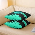 thumbnail image 3 of Set of 2 Teen Boys Basketball Throw Pillow Covers Sports Cushion Covers 18x18 Inch, Cityscape Pillow Covers Kids Youth Gaming Gamer Decorative Pillow Covers, Teal Black, Bedroom Decor, 3 of 6