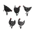 thumbnail image 3 of 5 estacas para jardín de gallinas, estacas de césped, adornos acrílicos de animales, decoración artística 2D para jardín, decoración para patio, 3 of 8