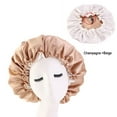 thumbnail image 2 of Gephdiin Silk Bonnet for Sleeping Women,Bonnet for Sleeping Satin Lined Bonnet Women Beauty Satin Silk Bonnet Sleep Cap Hat Hair Bonnet for Sleeping,Hats for Women Khaki One Size, 2 of 4