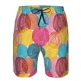 thumbnail image 3 of Pofeuu Colorful Wool Balls Prin Men's Swim Trunks Quick Dry Bathing Suit Swimming Board Shorts Mesh Lining Beach Swimwear-Small, 3 of 6