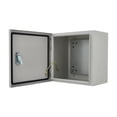 thumbnail image 2 of QinaQin Lockable Outdoor Electrical Box, NEMA 4X Steel Enclosure, IP67 Waterproof Dustproof Junction Box with Mounting Plate and Key for Indoor Outdoor, 2 of 9