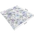 thumbnail image 4 of Botanical Flower Blanket: Ultra Soft & Warm Flannel Throw Blanket- Ideal for Kids, Adults, Home, Chair, Sofa, Couch & Bed - Vintage Style Couch Blanket, 50x60in Size, 4 of 5