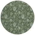 thumbnail image 2 of Addison Rugs Chantille Indoor/Outdoor Transitional Floral Olive Washable Round Rug, 8' x 8', 2 of 5