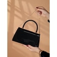 thumbnail image 5 of RUMANLAND Women's Patent Leather Evening Bag, Top Handle Clutch Purse with Glossy Finish and Elegant Structured Design, 5 of 7