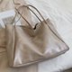 thumbnail image 4 of Bolso Hobo elegante para mujer, bolso de mano Retro de gran capacidad, bolso informal suave, bolso tipo cubo, 4 of 9