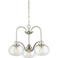 thumbnail image 2 of Chandelier 3 Light Steel-Brushed Nickel Finish Bailey Street Home 71-Bel-2242941, 2 of 6