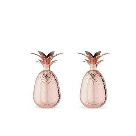 Summit Single Shot - Shot Glasses Set, Summit Pineapple Stainless Steel Funny Cute Shot Glass, Set Of 2 (Sold by Case, Pack of 6)