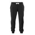 thumbnail image 3 of Men's Casual Fleece Sweater Pants Gym Running Athletic Jogging Track Suit Set (Black, 2XL), 3 of 4