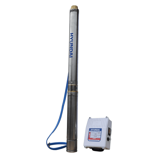 Bomba De Agua 1 Hp Monofásica Pozo De 3" Salida 1 1/4" Hyundai HYWP1030G