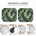 thumbnail image 6 of Fotbe Tropical Palm Leaves1 2-Piece Car Windshield Sun Shade | Sun Blocker for Car Windshield | Foldable Automotive Interior Accessories for Sun Protection-Large, 6 of 7