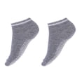 thumbnail image 2 of Under $5 Socks Gray Ladies' Solid Color Backless Grip Socks Yoga Ankle Sports Socks Ladies' Anti Slip Slippers Socks, 2 of 4