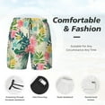 thumbnail image 5 of Fotbe Tropical Flowers Men’s Swim Trunks Quick Dry Swim Shorts Board Shorts with Mesh Lining-XX-Large, 5 of 9