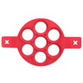 thumbnail image 1 of Molde de silicona YONGSHENG para hacer tortitas reutilizable rojo, 1 of 5