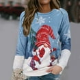 thumbnail image 2 of Chandail en Molleton d'Hiver pour Femmes Pull Imprimé Xmas Mi-Longueur Blouse Ample à Capuche Mode Pull de Noël Hoilidy Extérieur Chaud Col Rond Cardigan, 2 of 7
