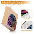 thumbnail image 5 of Yayeee Napkin Holder for Table Set of 2 Kitchen Paper Tissue Organization, Pink Wavy Plaid, 5 of 8