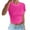 Pink, variant on Tshirts For Women Solid Color Crew Neck Slim Fit Short Sleeve Sports Fitness Tunic Tops Pullover Tee Shirts Activewear,Beige,L