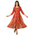 thumbnail image 1 of DWEEP SARA Robe Évasée en Rayonne Rouge, M/38, 1 of 8
