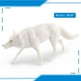thumbnail image 2 of Dvkptbk Modèle Animal Loup Blanc Simulation Loup Rugissant Statique Louveteau Loup Marchant Décoration de Table de Sable de Bureau Ornements, 2 of 2