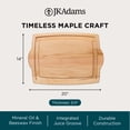 thumbnail image 4 of J.K. Adams Farmhouse Maple Carving Board, Wood Kitchen Cutting Board, 20" x 14" x 0.75", 4 of 11