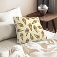 thumbnail image 6 of Velvet Decorative Throw Pillow Covers Set of 2, Soft Square Cushion Cover with Invisible Zipper Sweet Doodle Dessert Pattern Printing, 20"x20", 6 of 7