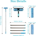 thumbnail image 2 of .in / cm Window Cleaning Tools, Window Squeegee in Double-Sided Professional Cleaner Window Washing Kit with Extension Pole (), 2 of 6